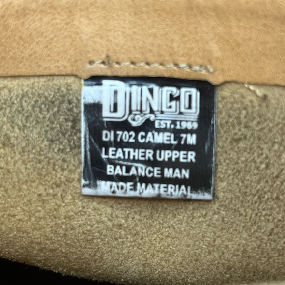 Dingo Women's Casey Boots in Camel Size 7M Leather - Picture 7 of 16